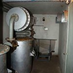 Impianto di ventilazione con ventilatore e pedali  bicicletta