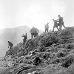 Cima di Medeglia soldati che costruiscono un sentiero