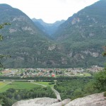 Vista su Lodrino dalla Boggera